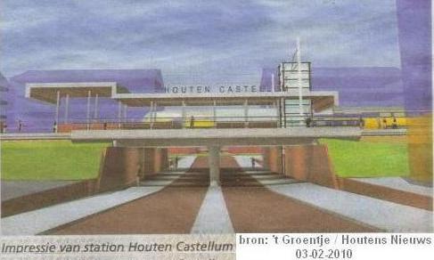 Station Houten Castellum. 't Groentje 03-02-2010